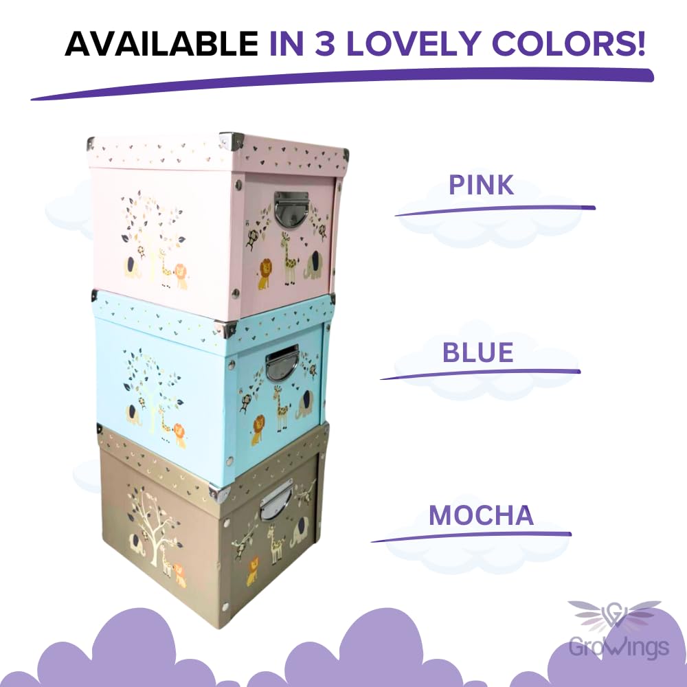 GroWings memory box organized with outfits and mementos