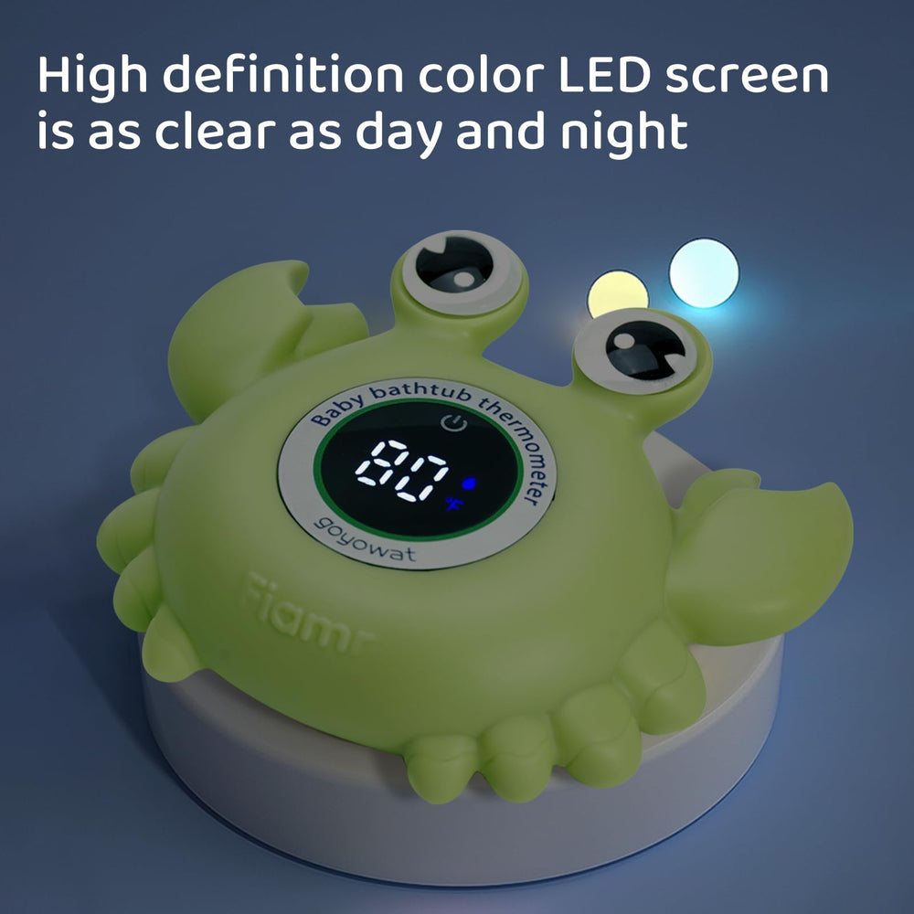 Goyowat color-coded alerts help parents easily gauge hot or cold water.