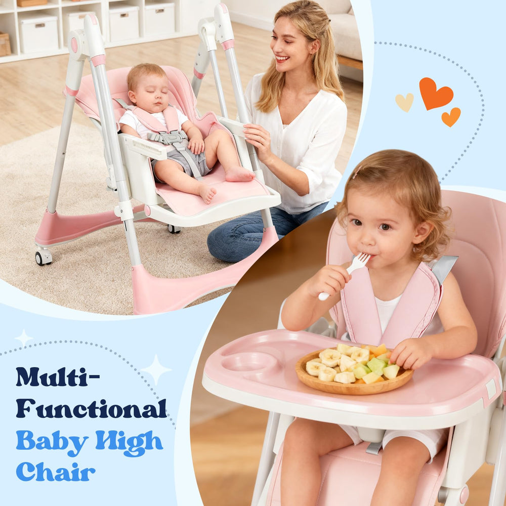 GPOAS high chair tool-free assembly for fast setup