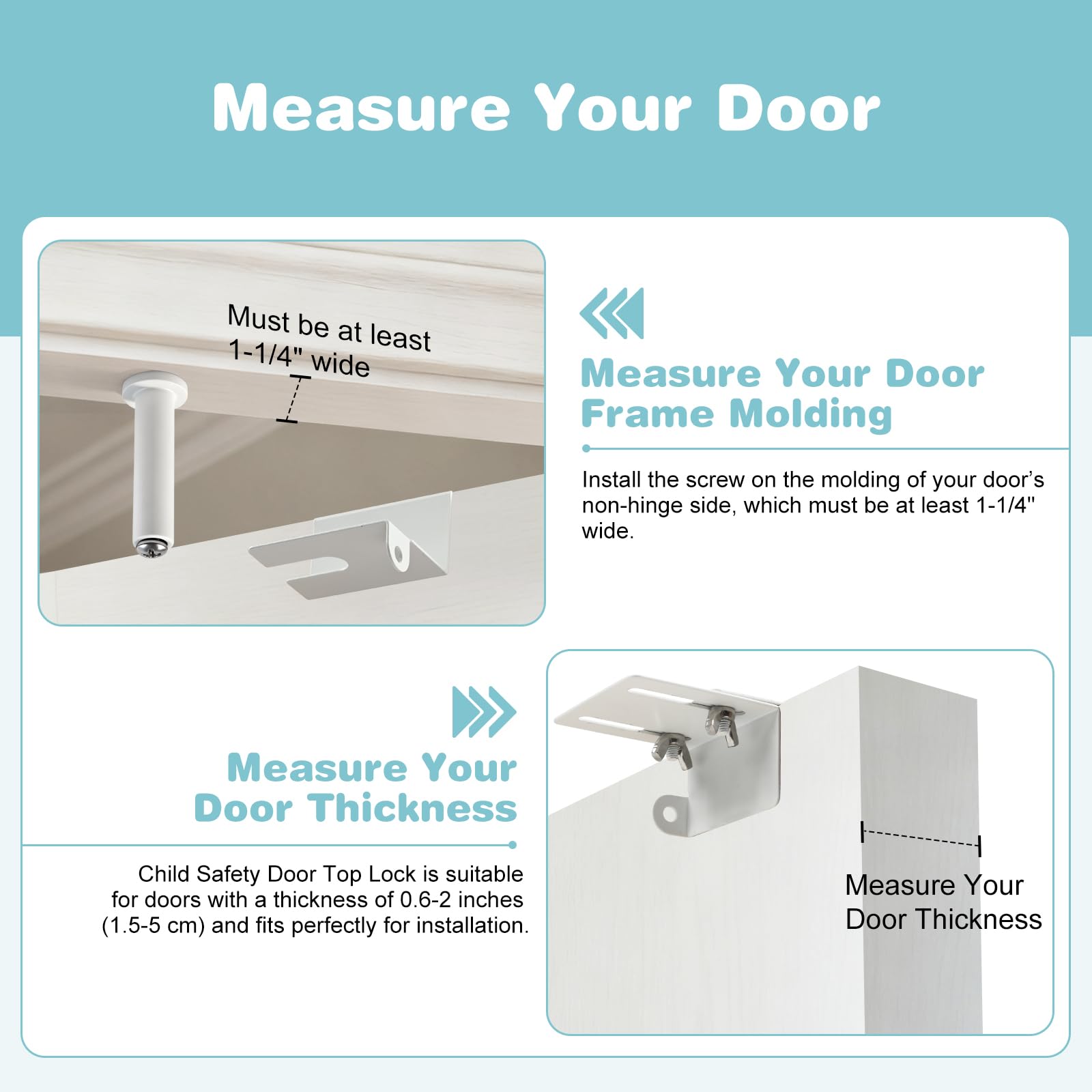 GQGP interior and exterior compatible door top lock for French doors.