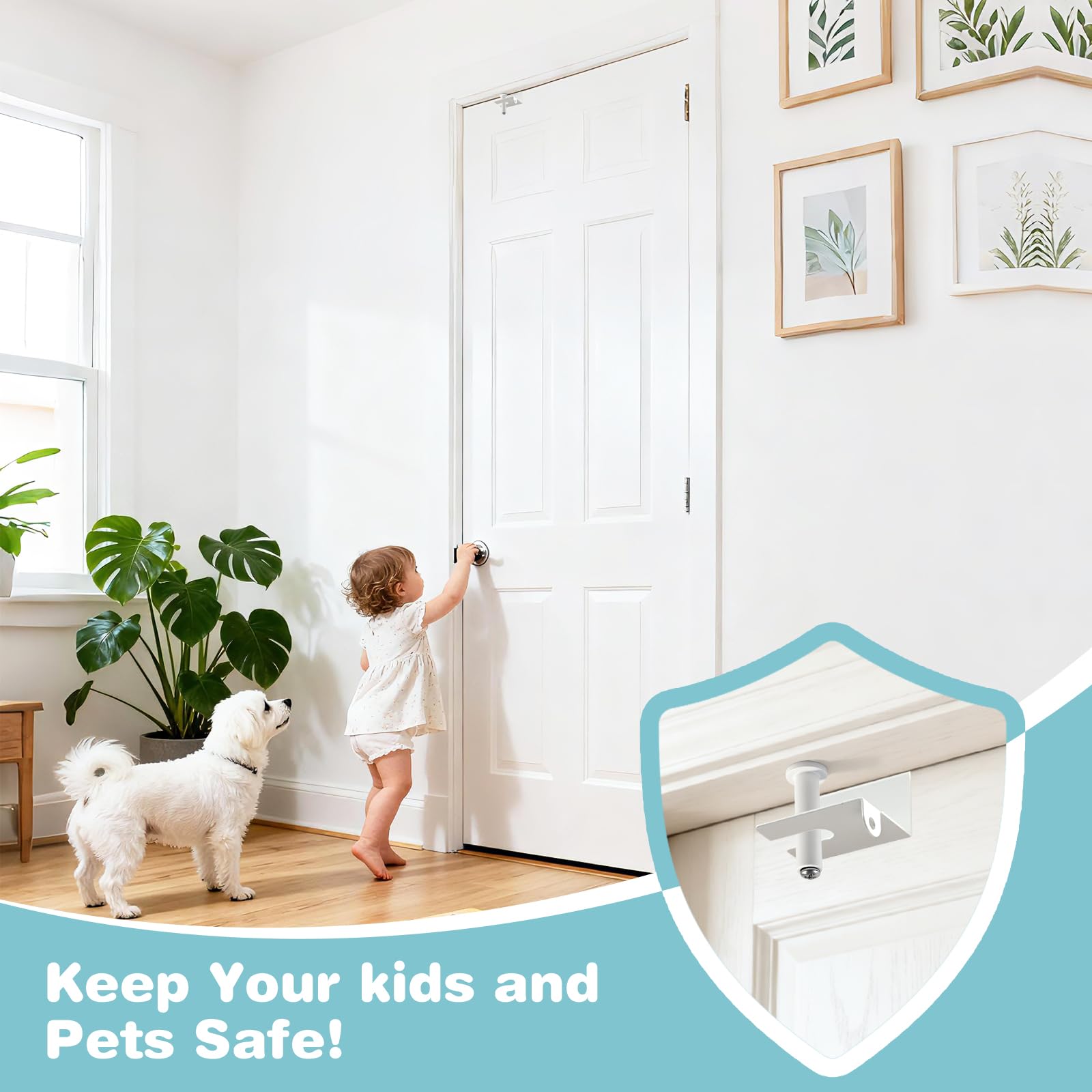 GQGP safety lock design keeps kids away from unsafe areas.