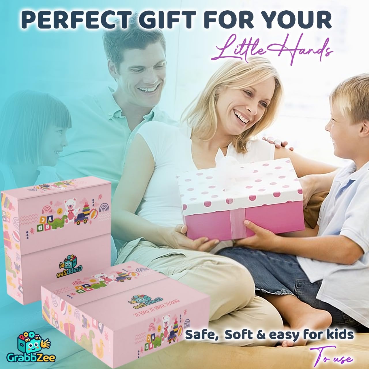 Grabbzee multi-use storage adapts to toys, clothes, and bedding.