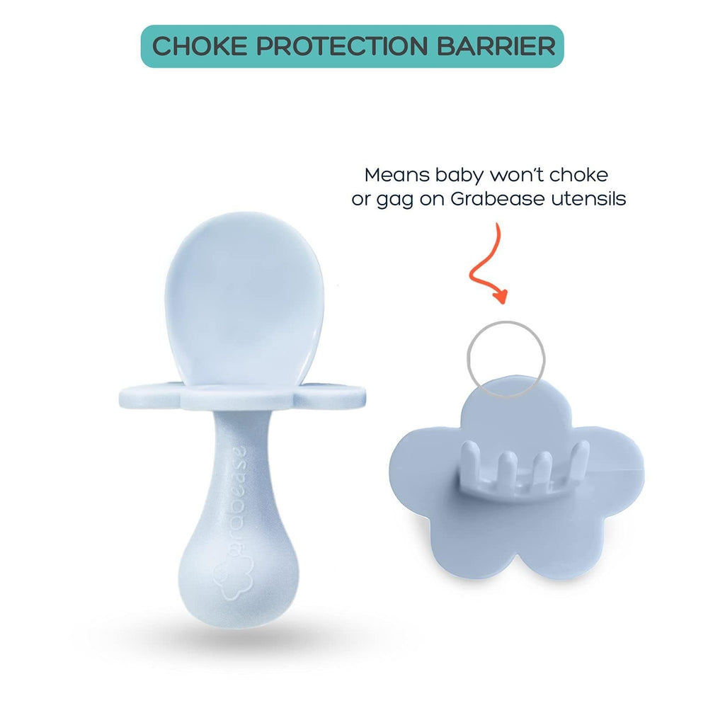 Grabease anti-choke collar close-up for added safety during meals.