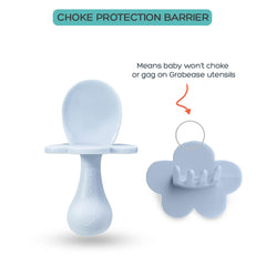 Grabease anti-choke collar close-up for added safety during meals.