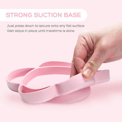 Grabease baby spoon and fork set with easy grip for beginners.