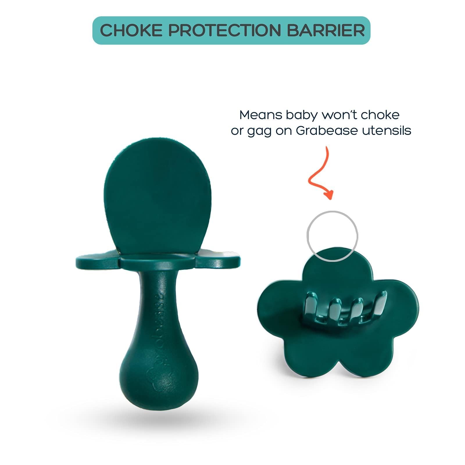 Grabease BPA-free plastic utensils for safe baby meals