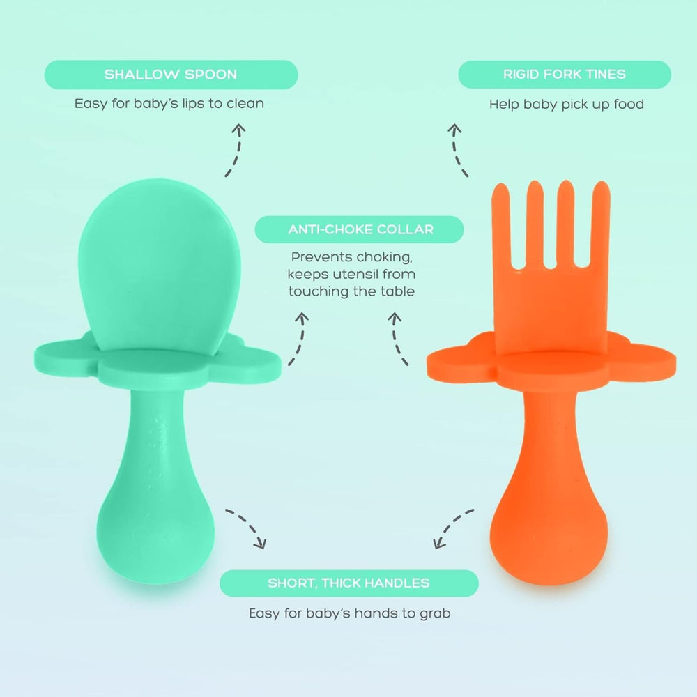 BPA-free Grabease plastic material for chemical-free mealtime exploration.