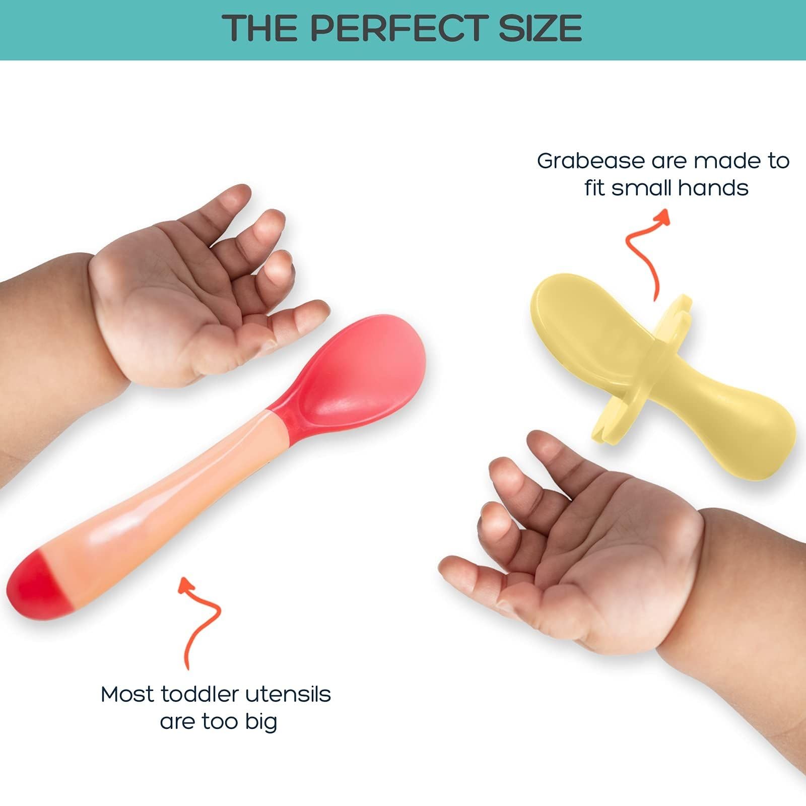 Grabease choke-protection yellow, built-in barrier for safer early feeding sessions.