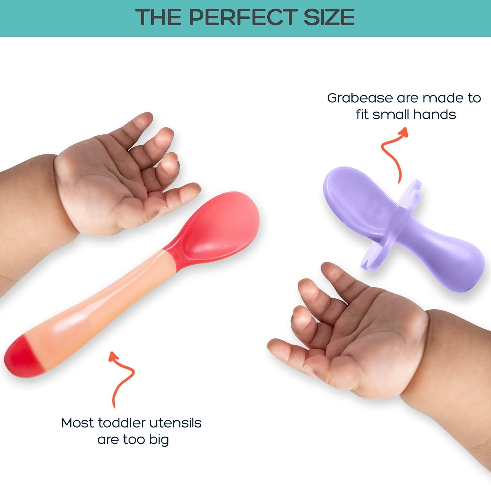 Grabease dishwasher-safe utensils — easy cleanup after meals.