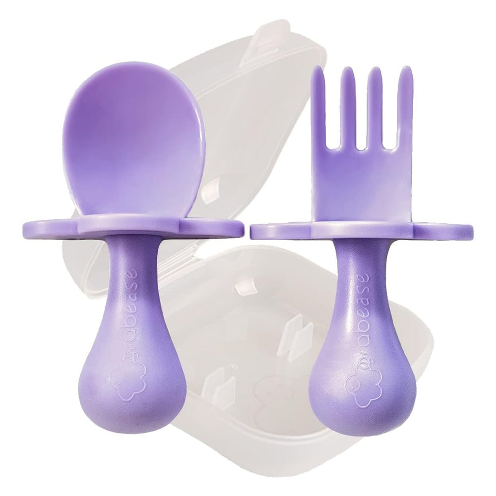Grabease ergonomic toddler utensils — spoon for easy self-feeding and autonomy.