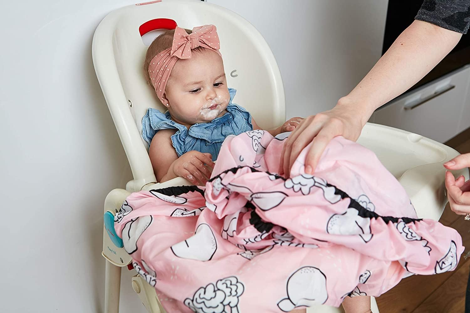 Grabease pink bib makes a thoughtful gift for new parents.