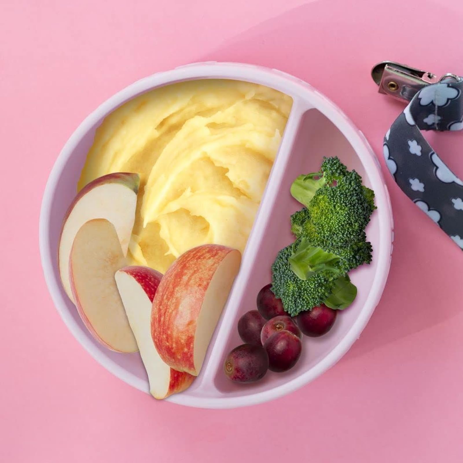 Grabease independence-focused design supports growing self-feeding skills at mealtimes.