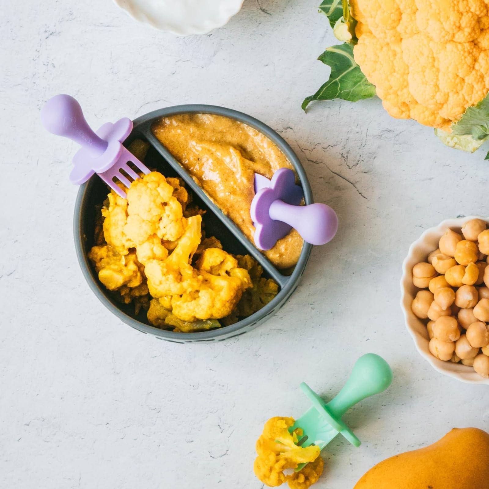 Grabease independence during mealtime — great for at-home and outings.