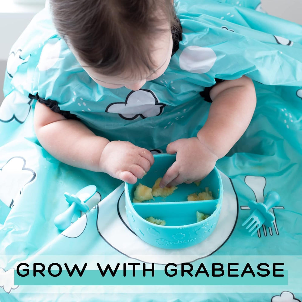Grabease suction base keeps the bowl steady during meals for confident scooping.