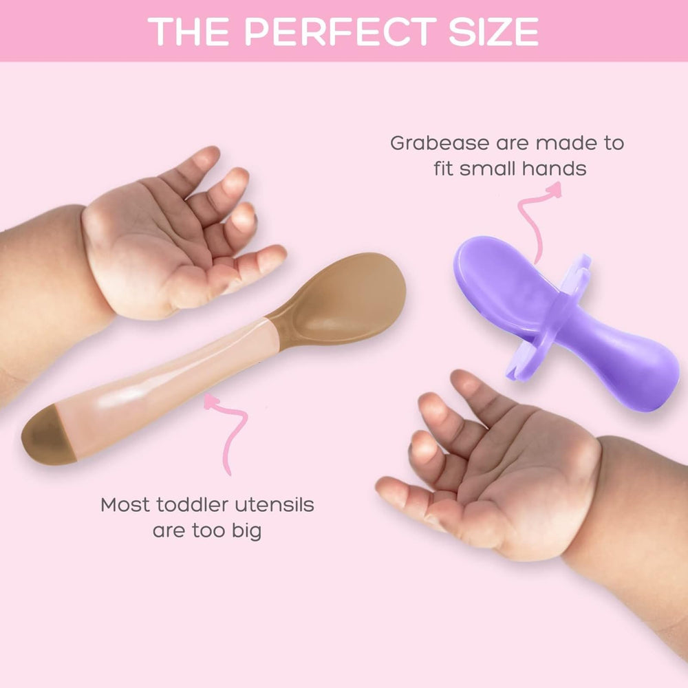 Grabease two colors blush and lavender enhance mealtime appeal