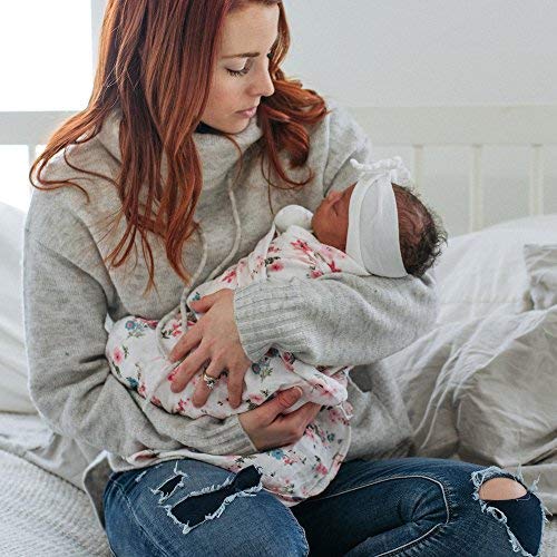 GRACED SOFT LUXURIES 2-pack swaddles, easy-care fabric that remains soft after washes.
