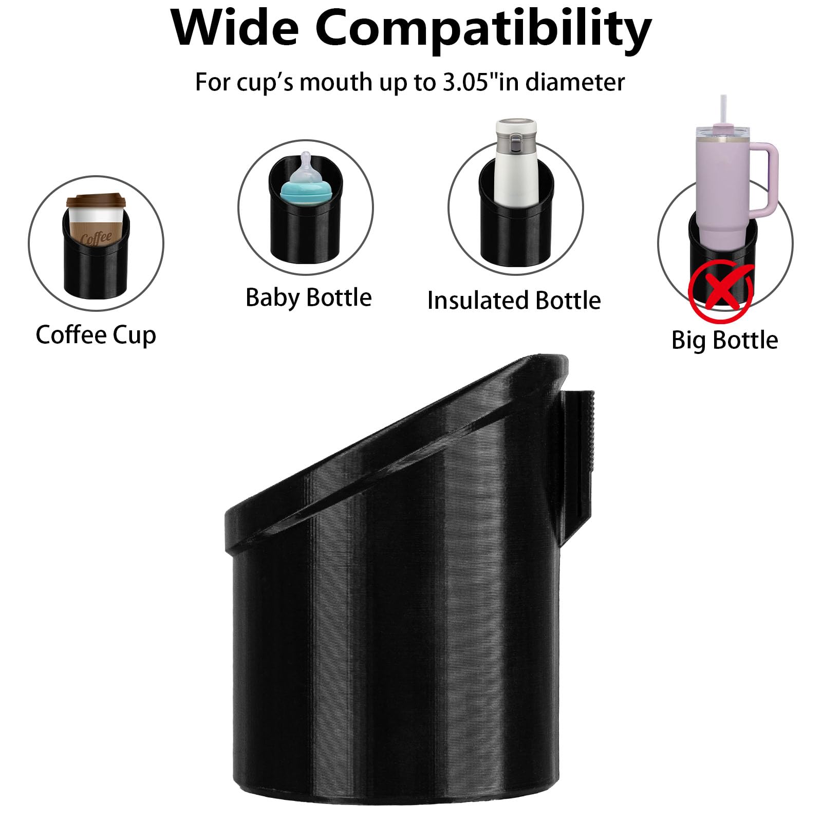 Easy snap-in installation, no tools required for quick setup.