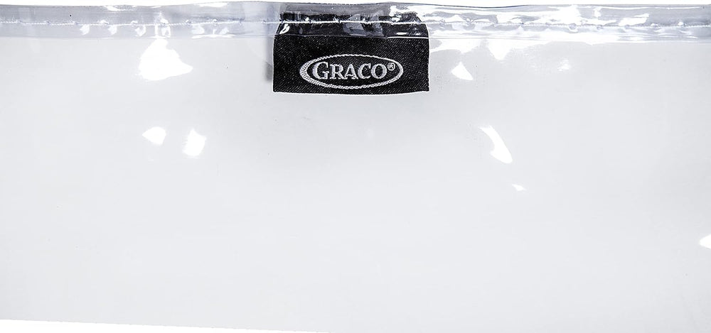 Graco easy-clean high chair floor mat makes messes quick to wipe.