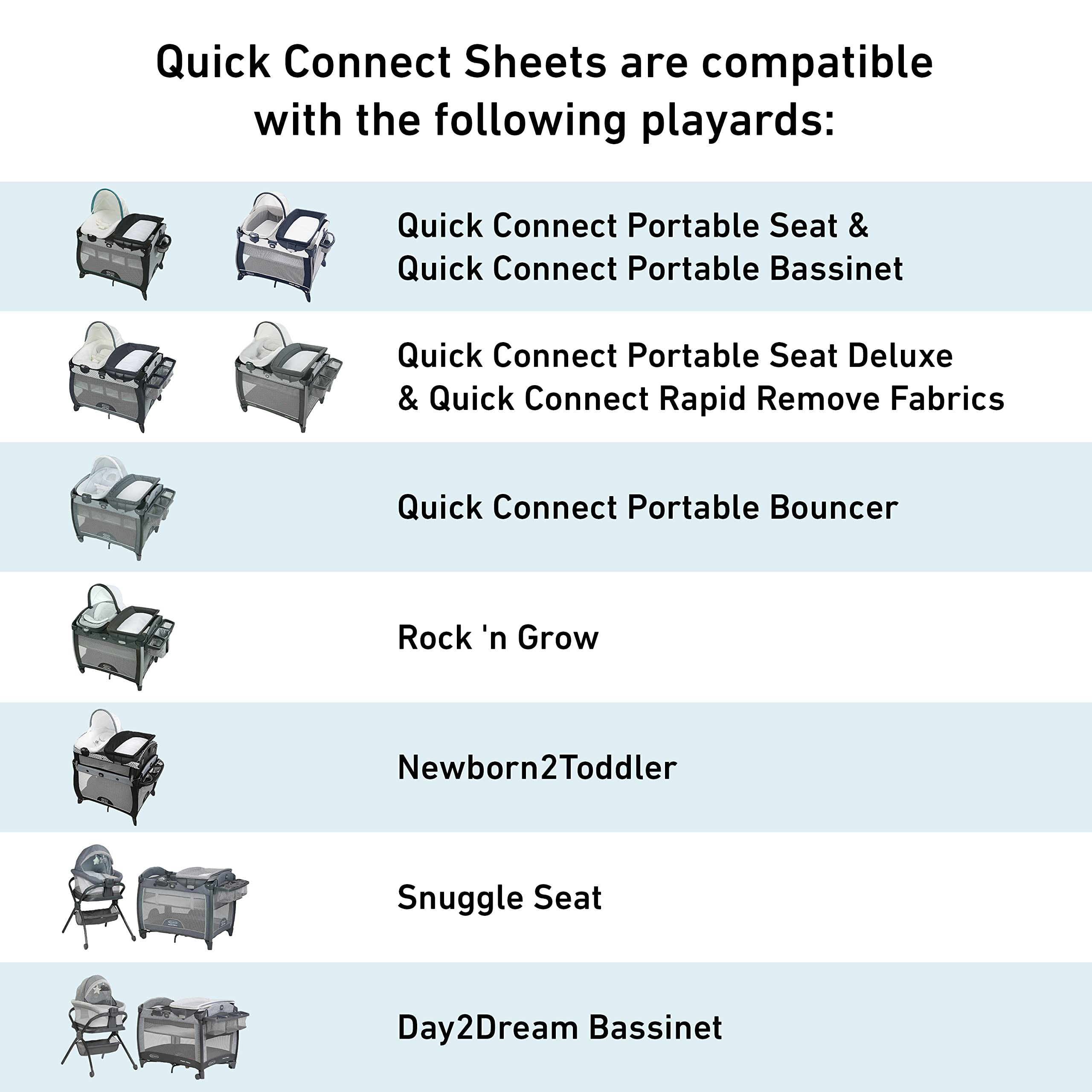 Graco Pack 'n Play sheets are machine washable and dryer safe