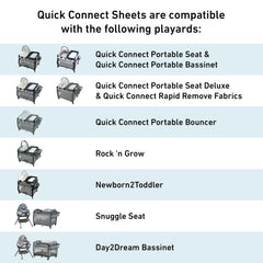 Graco Pack 'n Play sheets are machine washable and dryer safe