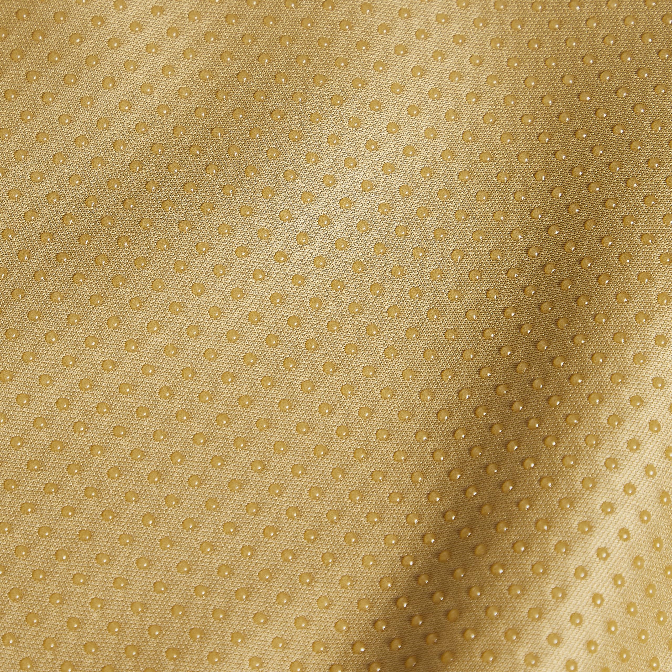 Graco splat mat measures 50 by 50 inches for full coverage.