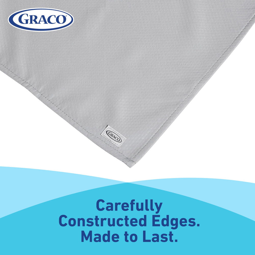 Graco splat mat used for arts and crafts keeps surfaces clean.
