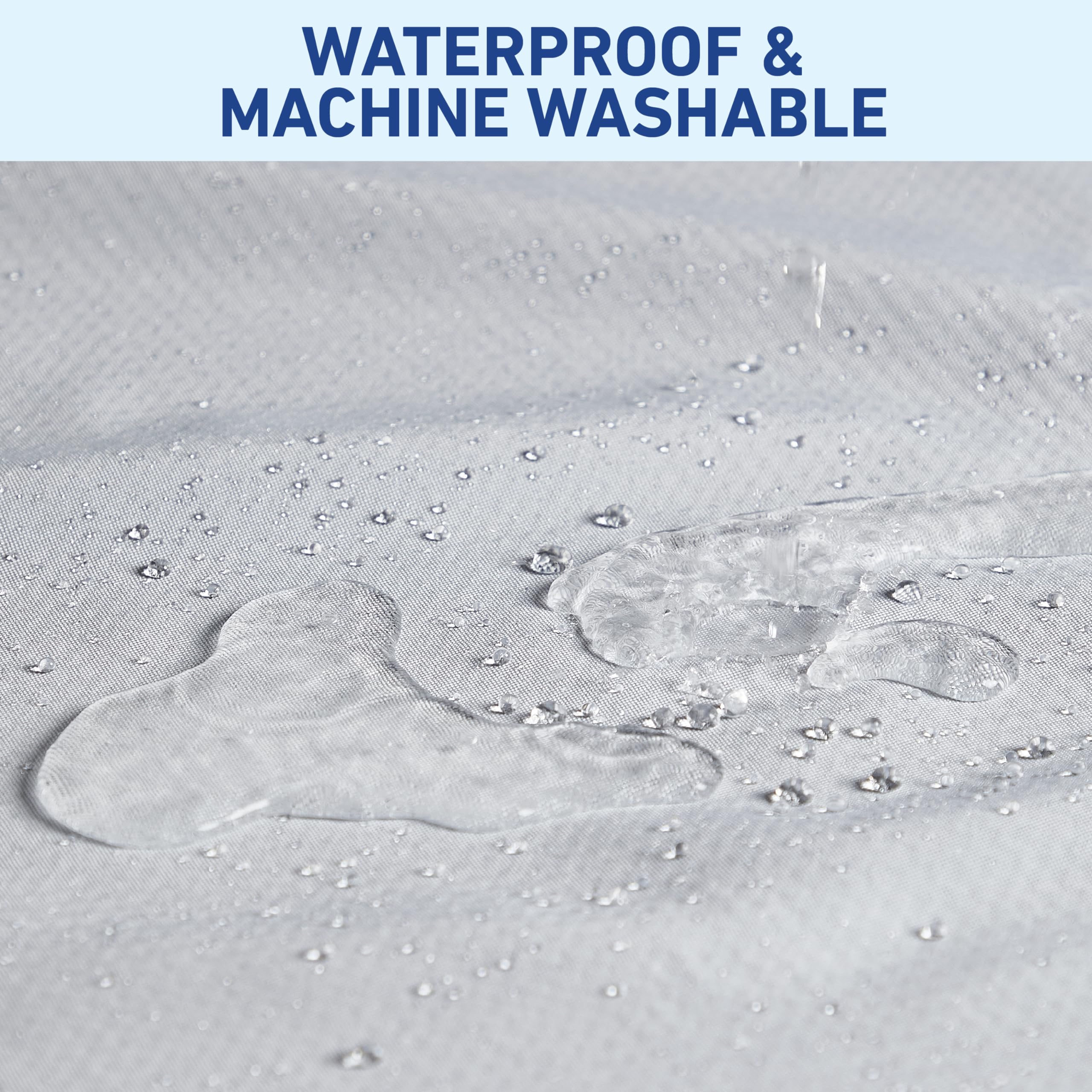 Graco splat mat is waterproof and easy to wipe clean after meals.