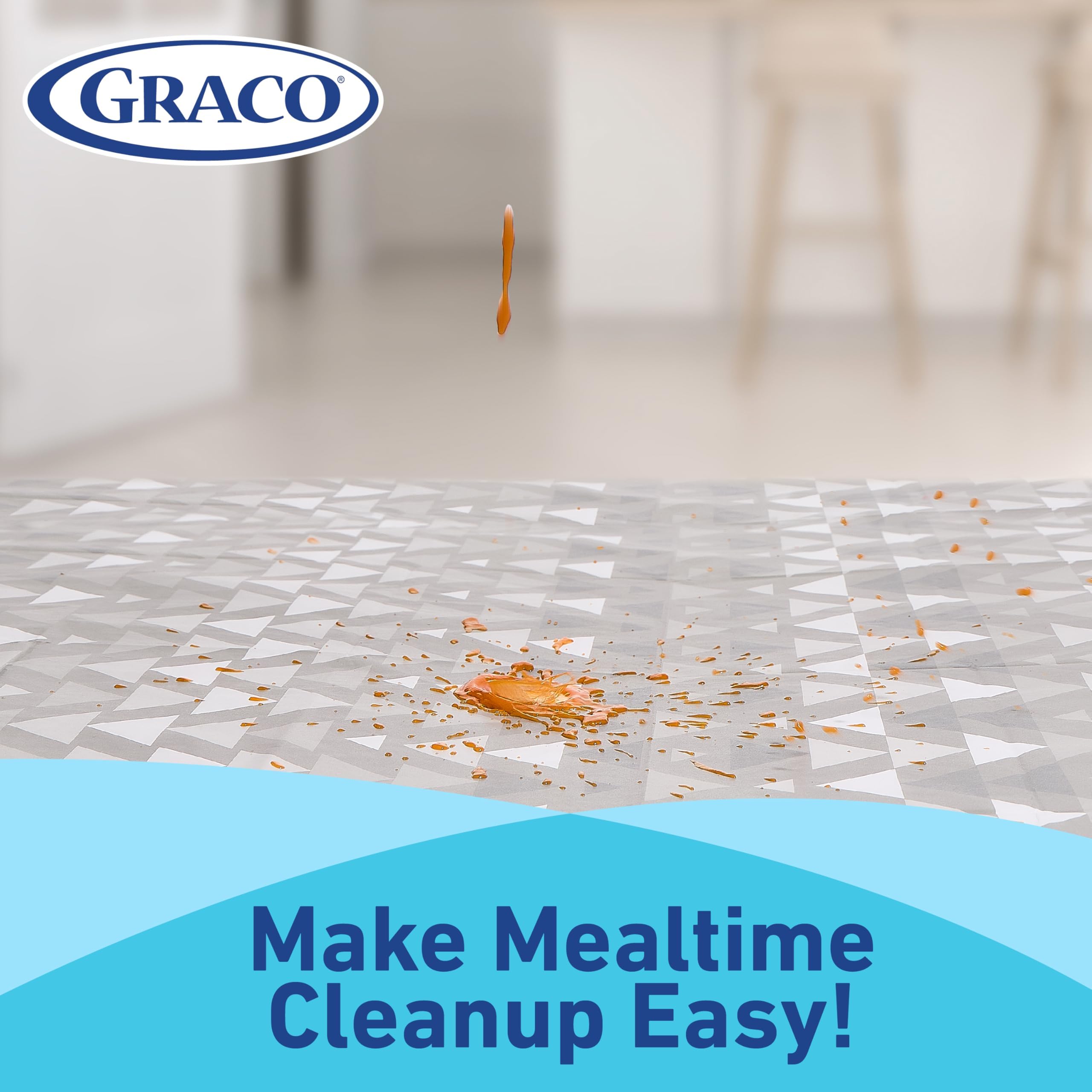 Graco Splat Mats tear resistant and durable for busy homes