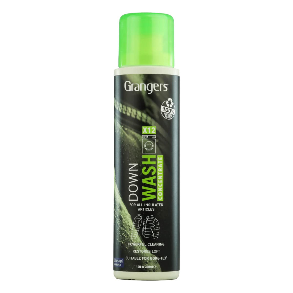 Granger's Down Wash bottle pour for easy cleaning of down jackets
