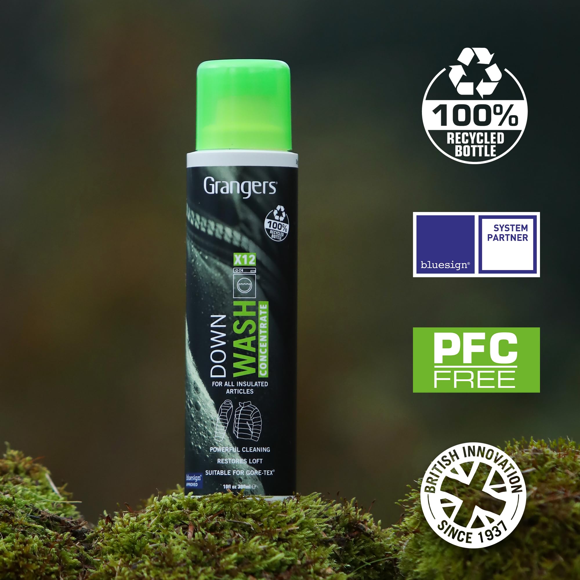 Granger's Down Wash is water-based and PFC-free