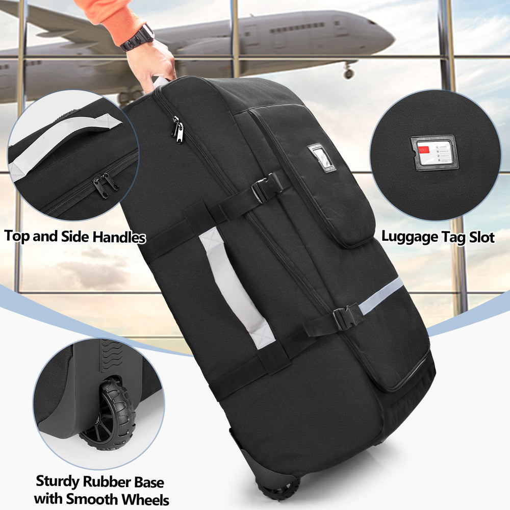 GRAOSO bag bottom has a rugged rubber base for stable rolling.