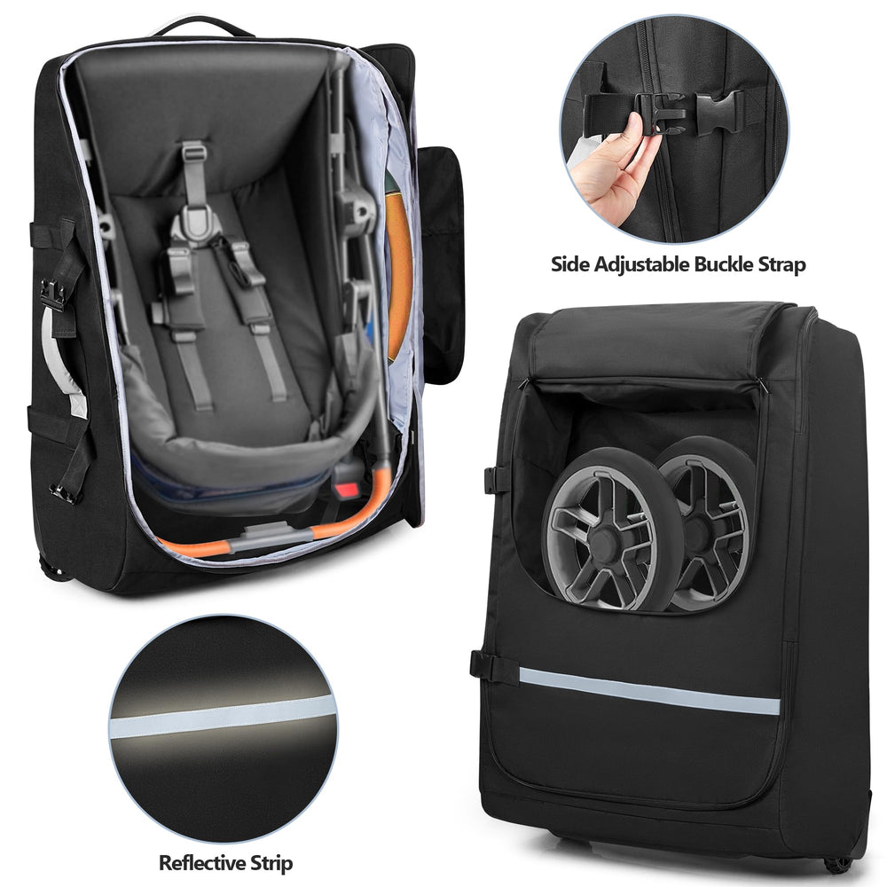 GRAOSO bag side pocket design keeps wheels and accessories organized.