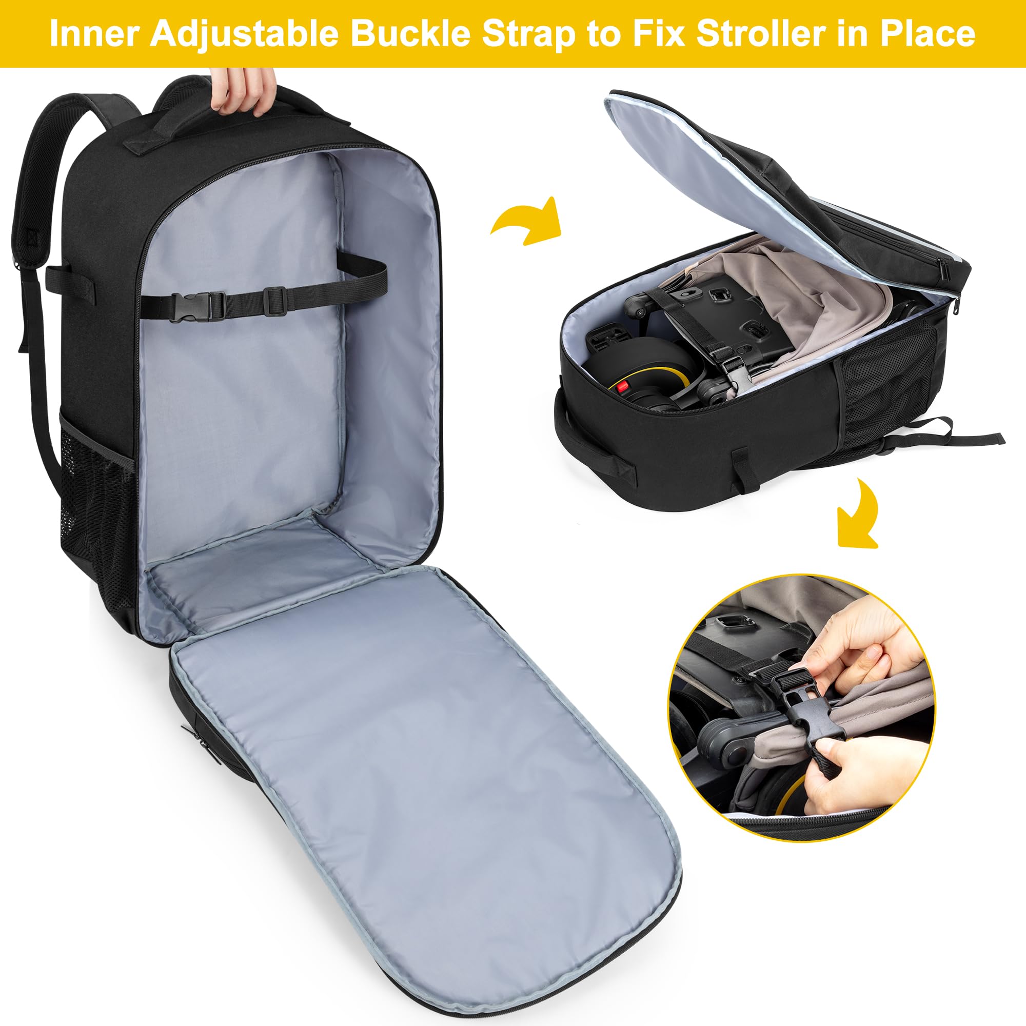 GRAOSO travel bag with three carry ways offers versatile handling on the go.