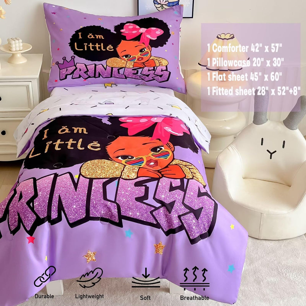 GRAT TIOC fitted sheet 28x52+8 fits toddler bed snugly with all-around elastic.
