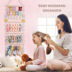 GRDYEAAR hair clip organizer storage keeps clips and ribbons accessible.