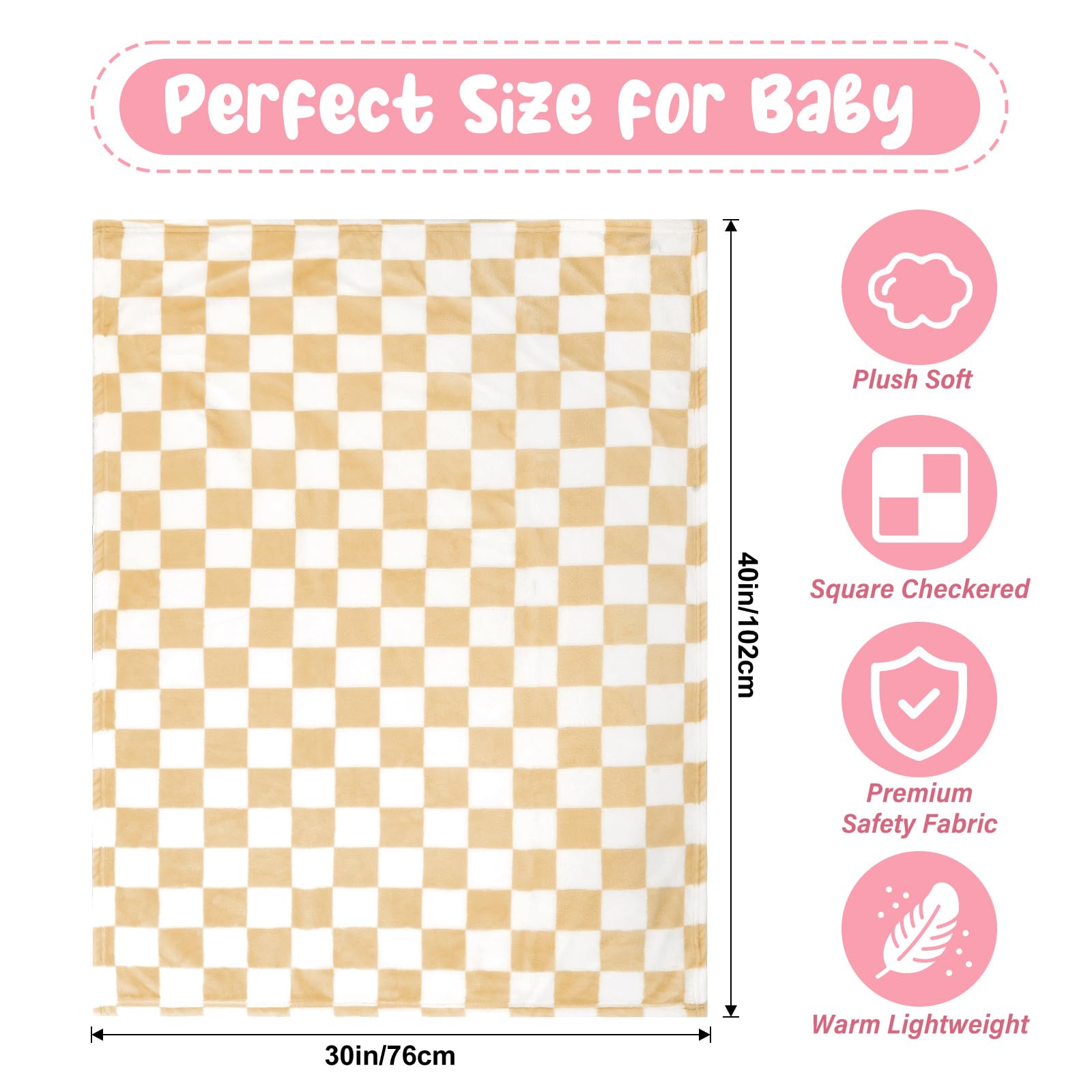 GreatBba gift-ready baby blanket in neutral tones for showers.