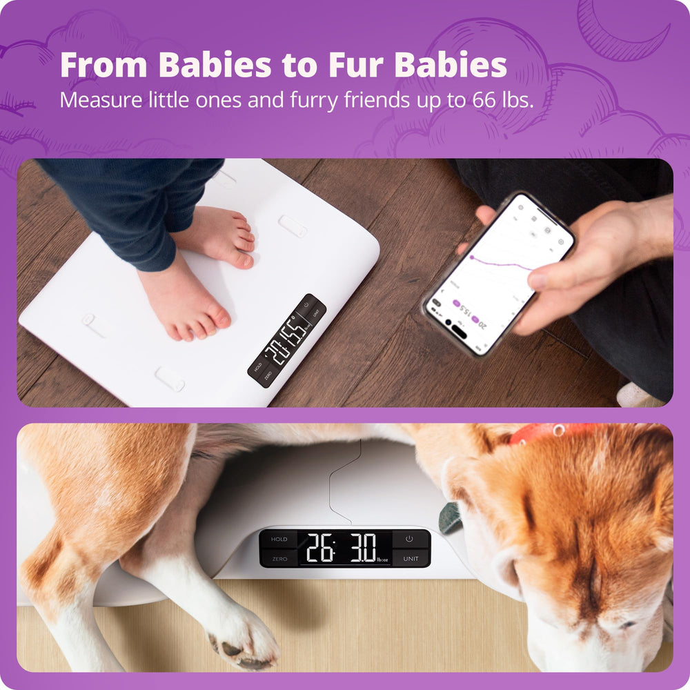 Greater Goods scale transitions from infant to toddler mode for growing children.