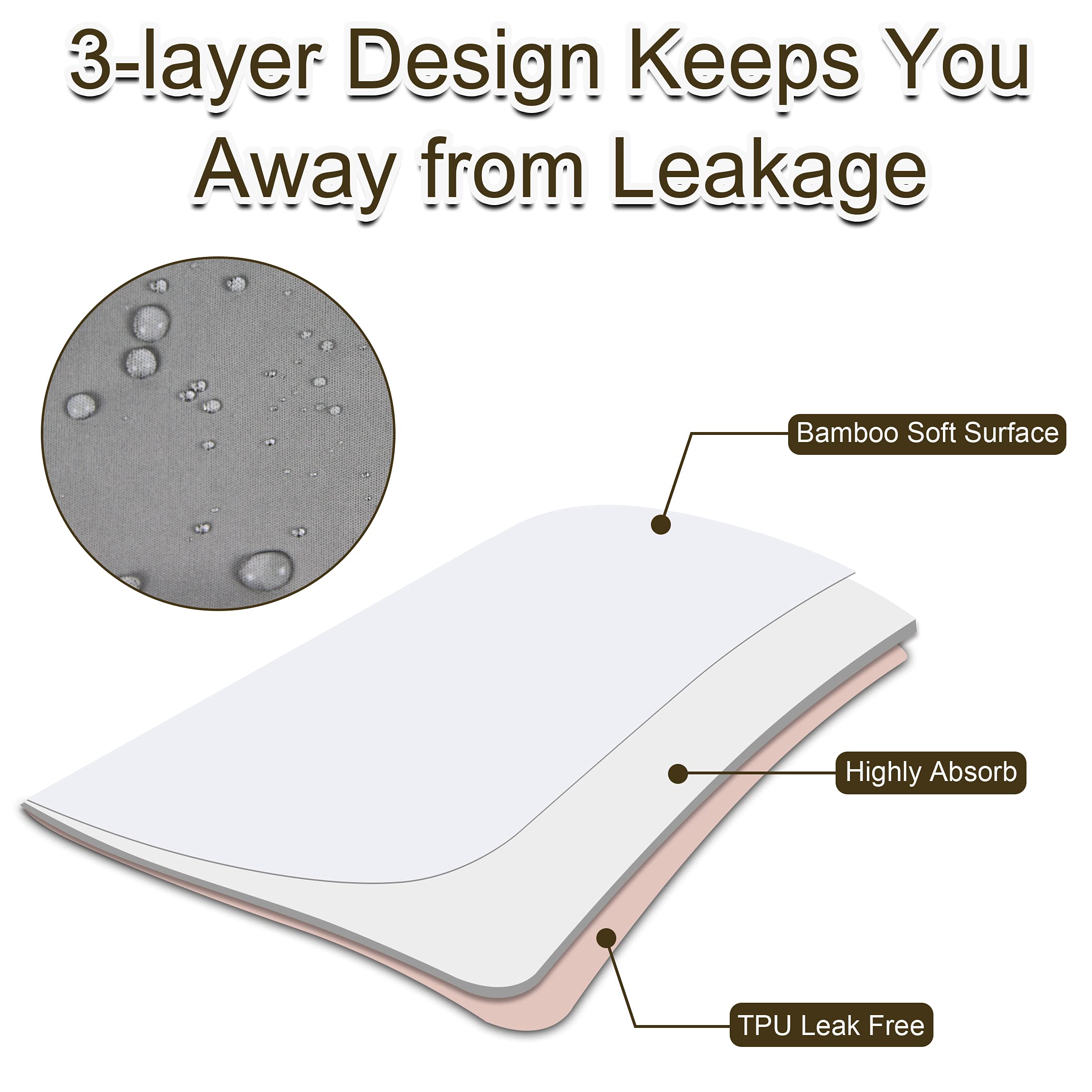 Grecle bed pad features full-open snaps for easy adjustment