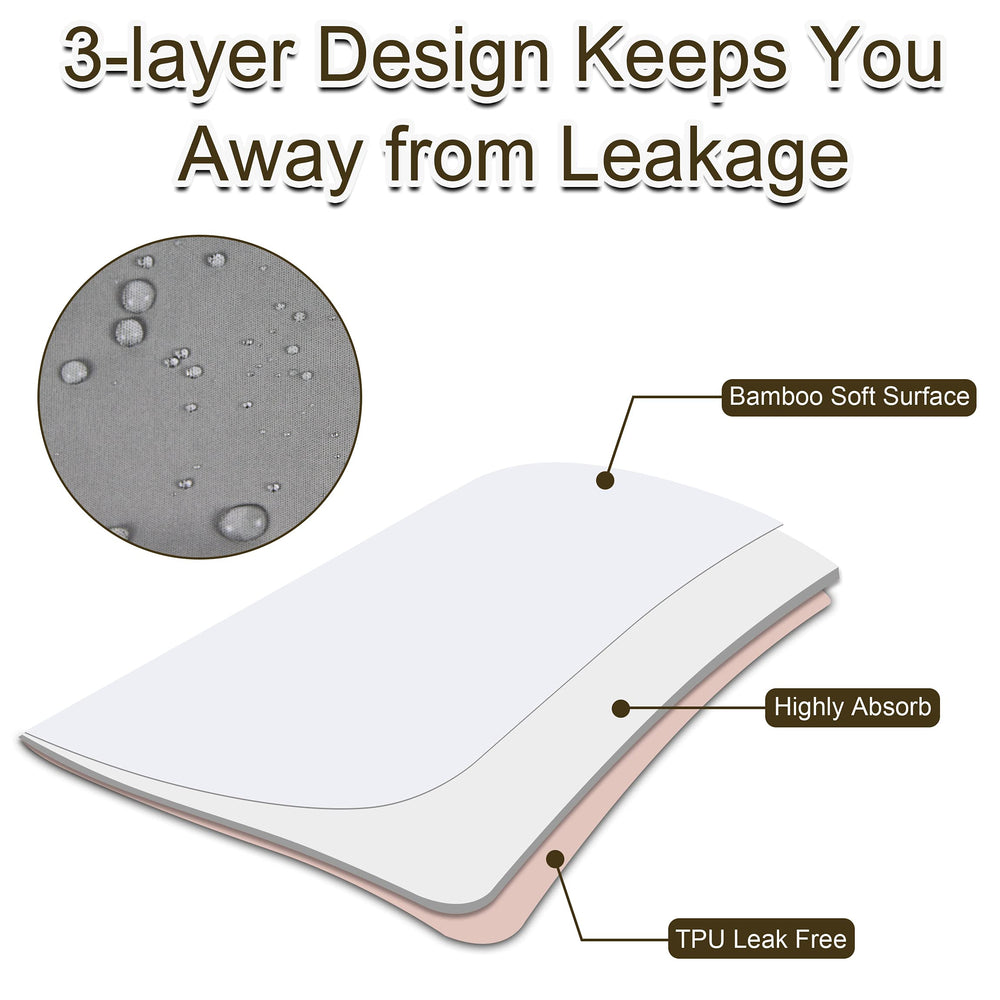 Grecle bed pad features full-open snaps for easy adjustment