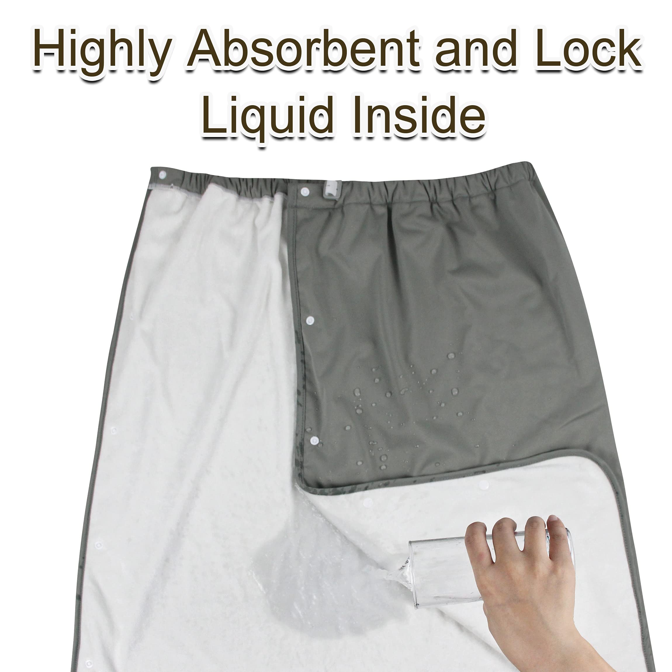 Grecle soft quilted cover minimizes crinkle noise for comfort