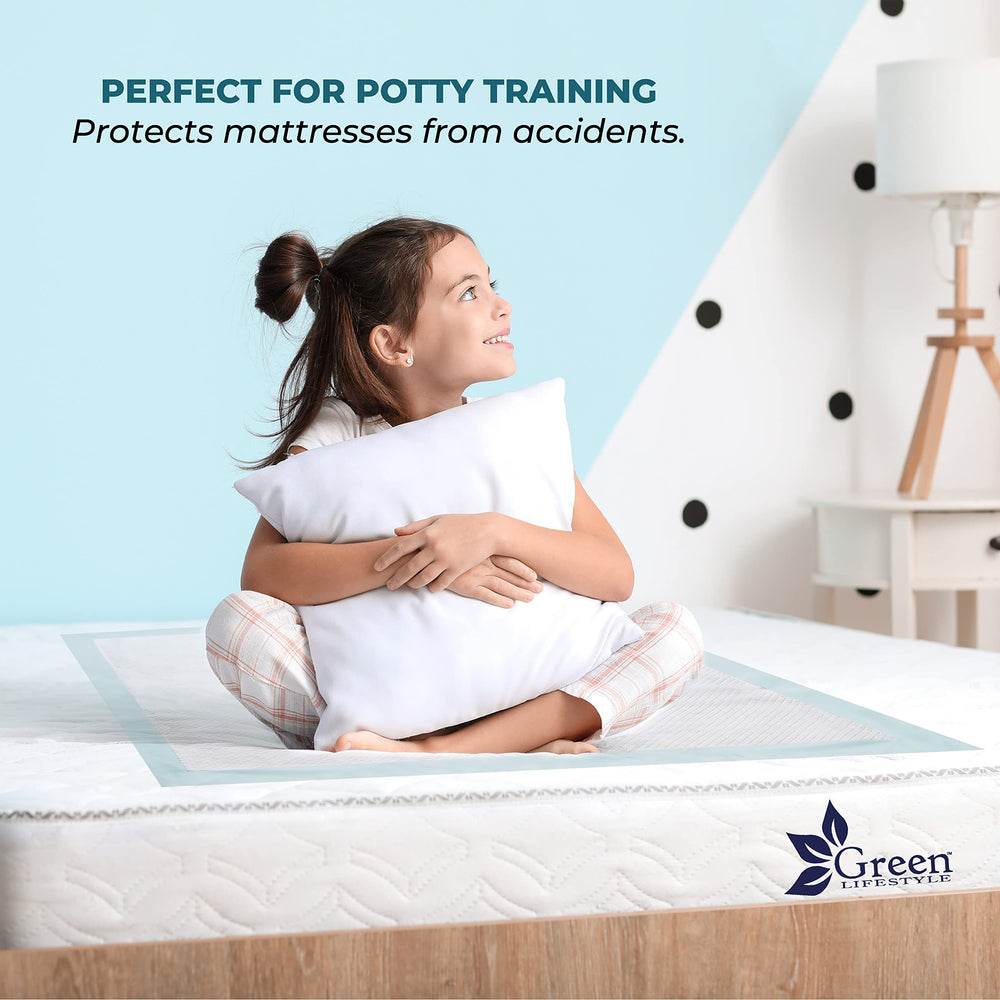 GREEN LIFESTYLE extra-large pad suits seniors and overnight potty training needs.
