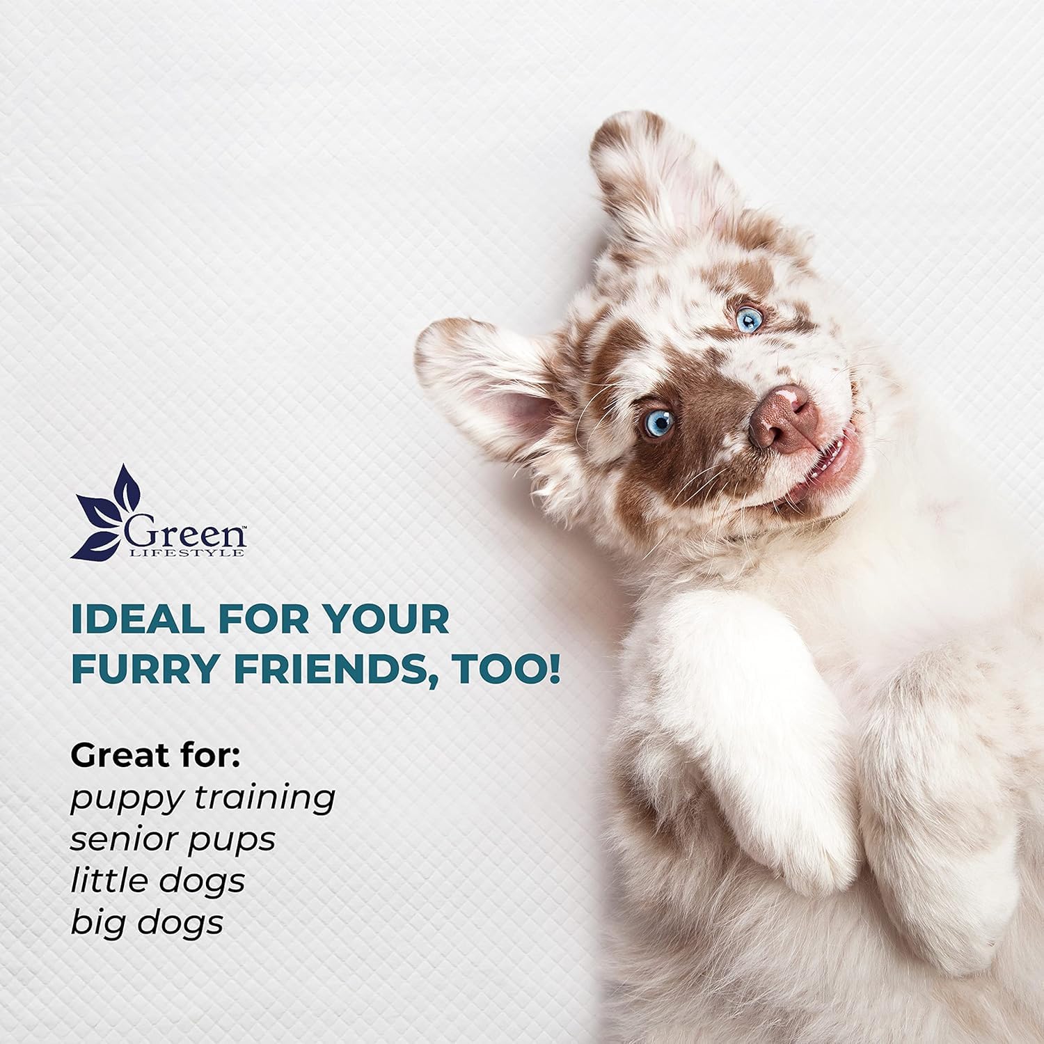 GREEN LIFESTYLE Underpads travel-friendly disposable for easy cleanup on the go.