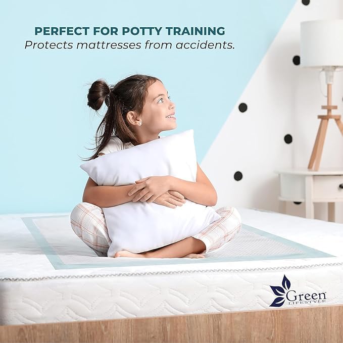 GREEN LIFESTYLE underpads portable travel pack for quick changes.