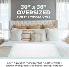 GREEN LIFESTYLE underpads waterproof backing prevents leaks on beds.