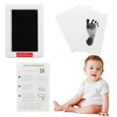 Green Pollywog Clean Touch extra-large ink pad for mess-free keepsake creation.