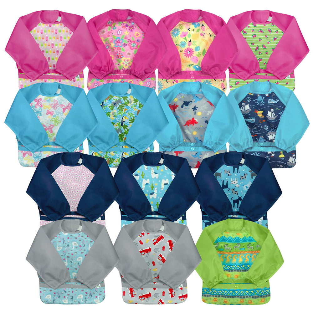 Green Sprouts easy-clean bib withstands frequent washing and odor resistance.