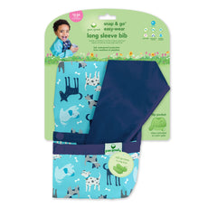 Green Sprouts Easy-wear bib rolled with pocket for on-the-go mess containment.