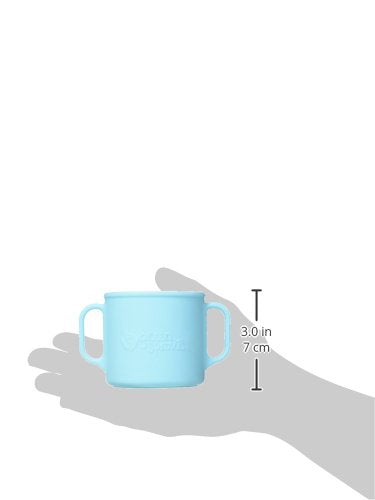 Bright colors of the Green Sprouts Learning Cup engage toddlers during drink time.