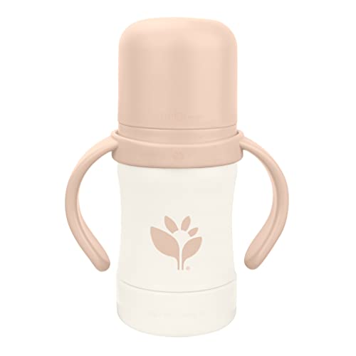 Green Sprouts Sprout Ware soft sippy-spout supports easy transition from bottle feeding.