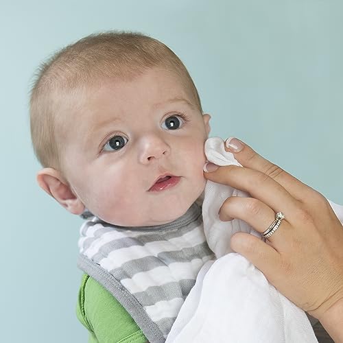 Green Sprouts Standard 100 by OEKO-TEX certified muslin cloths ensure safe daily handling.